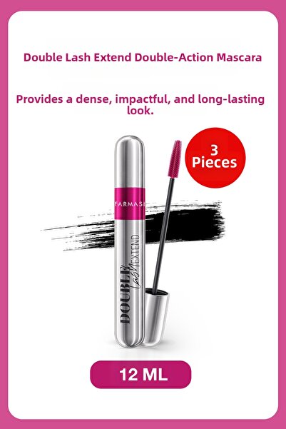 Farmasi Double Lash Extend Double Effect Volume & Lifting Mascara |   Black 1...