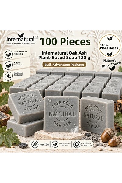 Dermolive Internatural Oak Ash Herbal Soap 120 g - 100 Pieces