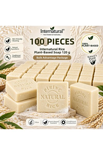 Dermolive Internatural Rice Herbal Soap 120 g - 100 Pieces