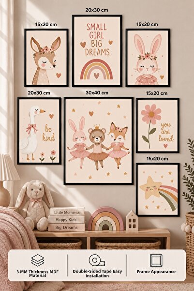 UNT 7-Piece Frame-Looking Modern Painting Set |   Children's Room |   Living ...