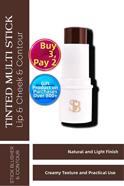 SELİNBEAUTY Tinted Multi Stick Lip & Cheek & Contour Stick Blush 6 Gr