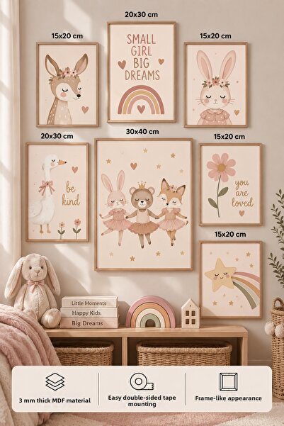 UNT 7-Piece Frame-Looking Modern Painting Set |   Children's Room |   Living ...