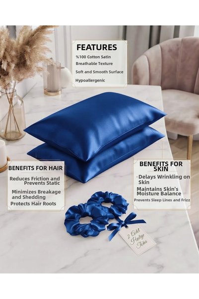 bright moon 100% Cotton Satin Pillowcase