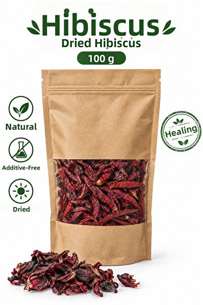 ŞİFAKÜR BİTKİSEL SAĞLIK ÜRÜNLERİ Hibiscus flower (okra flower) 100 gr