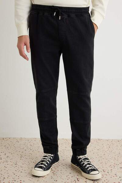 Trendyol Collection Anthracite Smoke Comfortable Fit Stitching Detail Jogger ...