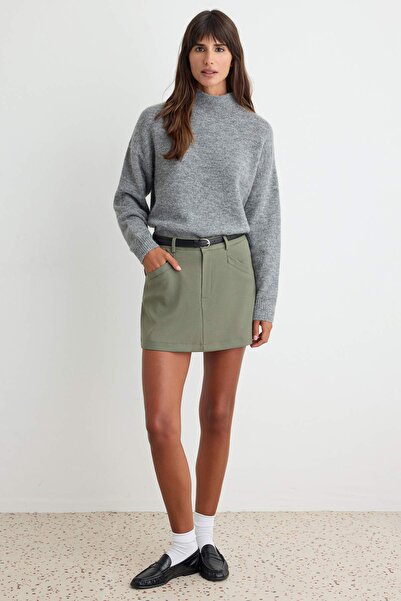 Trendyol Collection Khaki Skirt Twoaw27Et00110