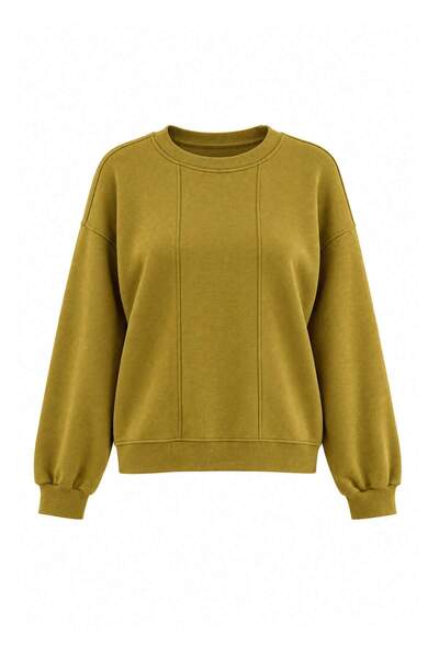 Trendyol Collection Wardrobe Essentials Light Khaki Stitching Detailed Oversi...