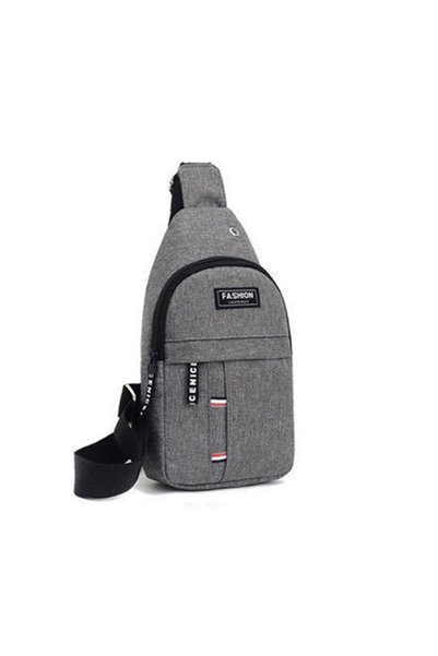 Choice Grey Men's Chest Bags Casual Waist Bags Small Short Trip Travel Carry ...