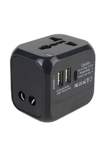 Choice black All-in-One Wall Travel Charger Adapter - US EU UK AU Plugs with ...