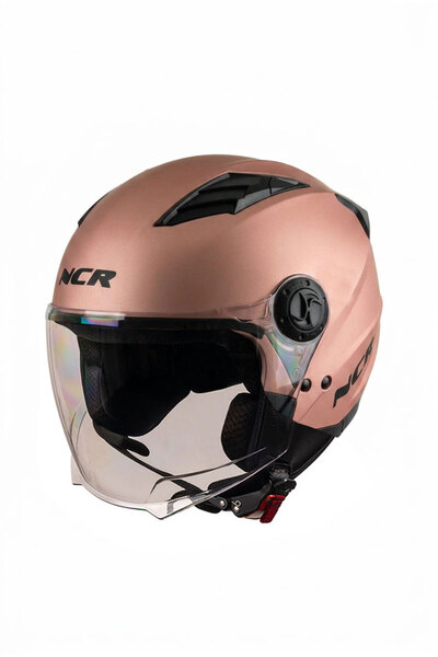 NCR Air Çenesiz Kask Rose Gold (ECE BELGELİ)