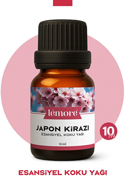 Lemore Japon Kirazı Uçucu Koku Yağı Buhurdanlık Yağı Difüzör Esansı Küre 10ml