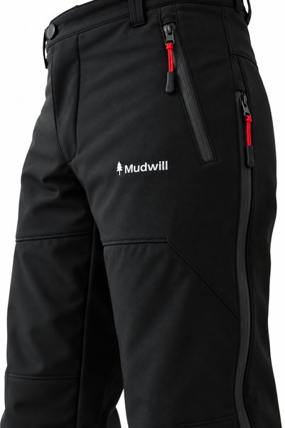 Mudwill Outdoor Softshell Siyah Kışlık Erkek Pantolon 402100