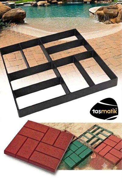 Taşmatik Zemin Kaplama Kalıbı Beton Tuğla Kalıbı Bahçe Taş Kalıbı Dekorasyon ...