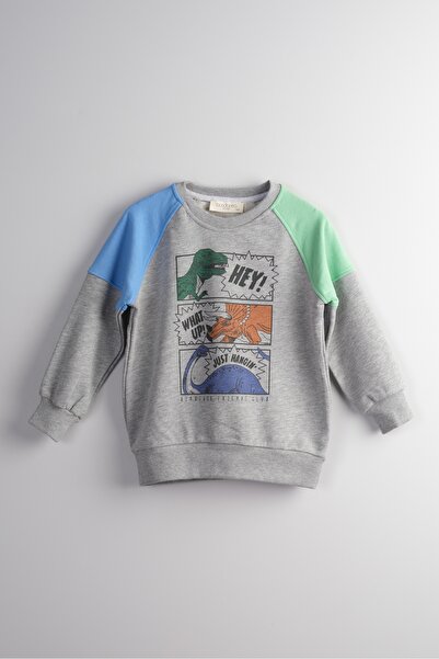 Bondberro Printed Boys' Sweatshirt 100% Cotton