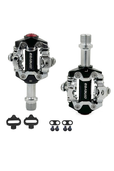 Choice Black GINEYEA Bicycle Clipless Pedals, MTB Bike Road Bike Seal Bearing...