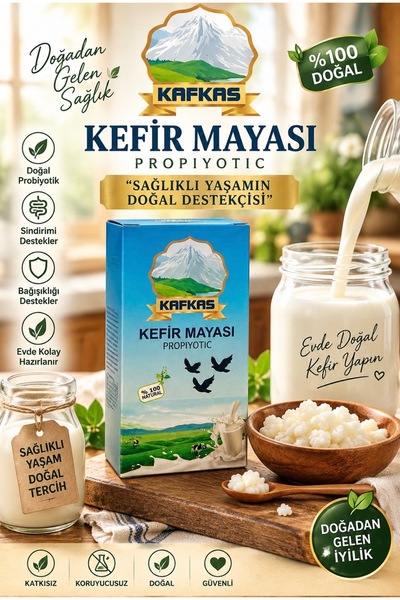 DogalSifaDünyası Kefir Mayası Kafkas Doğal Canlı Tane Maya Probiyotik