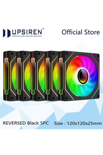 Choice5 A-RGB Other BK REVERSED 5PC UPSIREN UF-1 PRISM 4 PRO Computer Chassis...