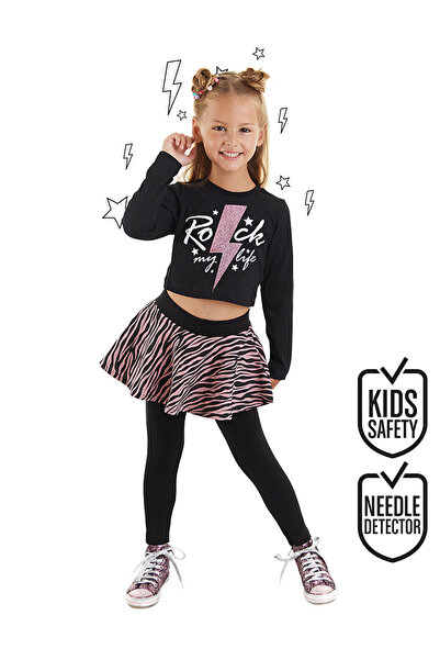 MSHB&G Rock Life Girl's Crop T-Shirt Tights Set