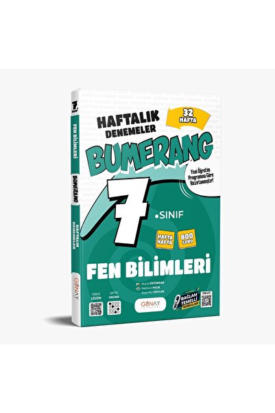 Günay Yayınları GÜNAY YAYINCILIK 7. SINIF BUMERANG FEN BİLİMLERİ 32 HAFTALIK ...