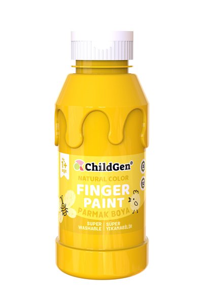 ChildGen Süper Yıkanabilir Parmak Boya 350 Ml Şişe 5