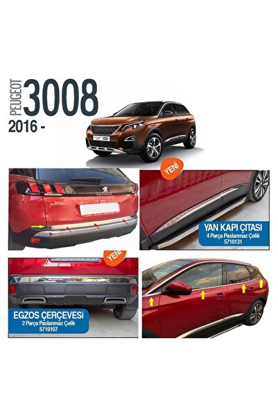 Niken Peugeot 3008 Full Krom Seti Komple Nikelajı Kaplama