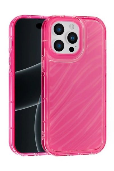Vissona iPhone 13 Pro Max Kılıf – Kabartmalı Parlak Desenli Darbe Emici Silik...