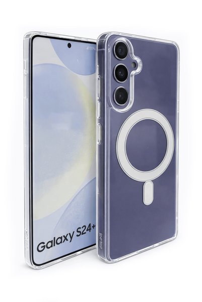 Vissona Samsung Galaxy S24 Plus Uyumlu Kamera Korumalı Magsafe Wireless Şarj ...