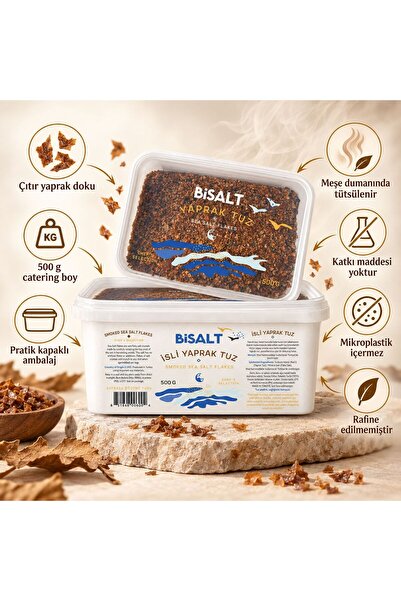 Bisalt İsli Yaprak Tuz 500 G