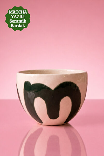 Mim and More Special Design Matcha Written Ceramic Cup