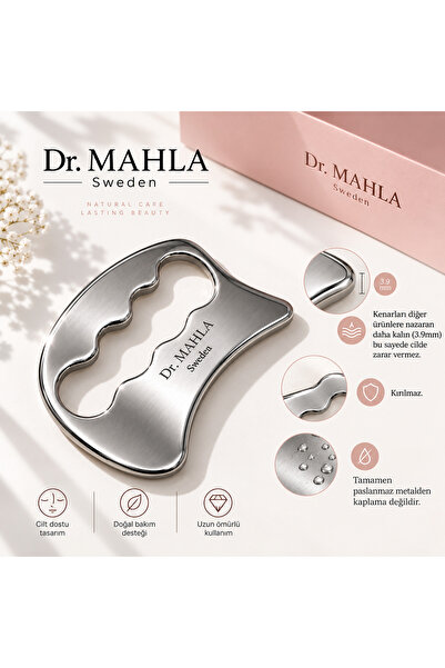 MAHLA Gua sha , paslanmaz vücut ve yüz masaj aleti , guasha metal