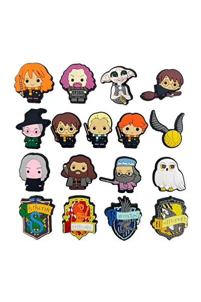 Choice 17pcs 17/37 PCS Hot Toys Harry Potter Shoes Charms PVC Anime Shoe Deco...