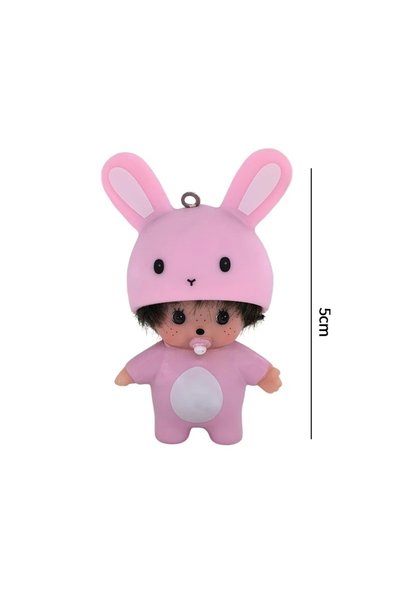 choice2 B2 New Action Anime Figure Monchhichi Keychain Hello Kitty Toy Keyrin...