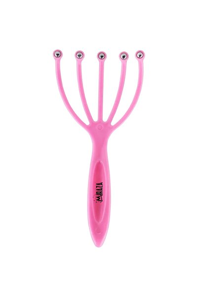 miraza Aparat pentru Masajul Capului, Efect de Relaxare, 5 Brate cu Bile Metalice, Roz