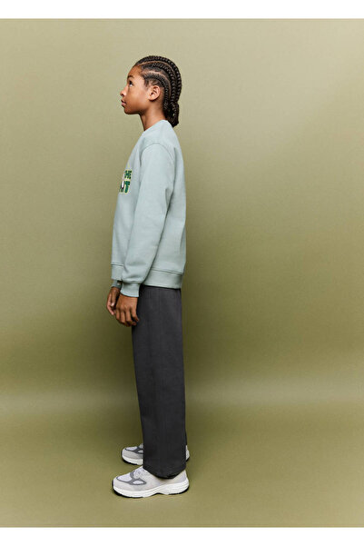 MANGO Kids Wideleg jogger pantolon