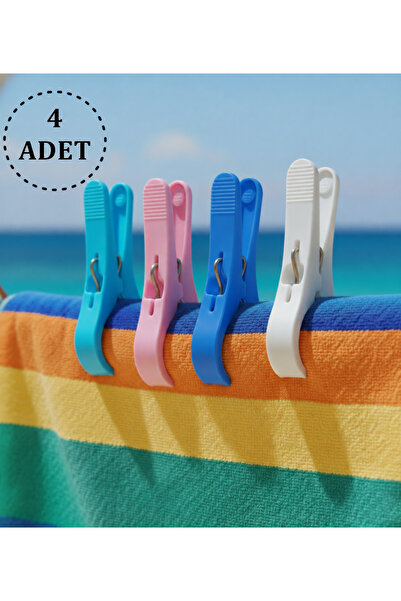 Boldy 4-Piece Sunbed Peg - Towel Peg - Laundry Peg - Carpet Peg - Beach Towel...