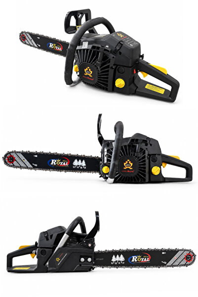 ÖM-KA Royal 52 CC - ÇİFT EGZOZLU Motorlu Testere - 51 CM KAMA - 3.8 HP Benzin...