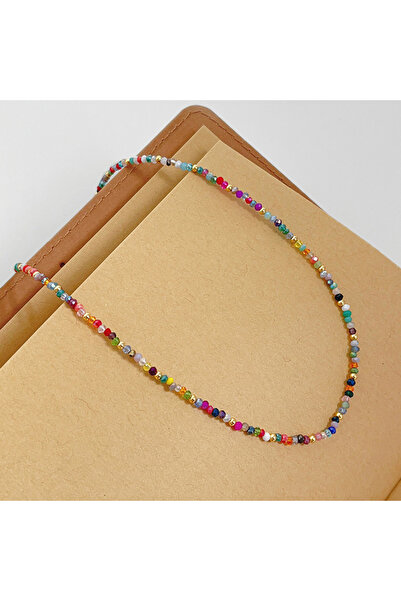 Choice YF7223-1 Bohemian Personalized and Creative Colorful Bead Necklace, Wo...