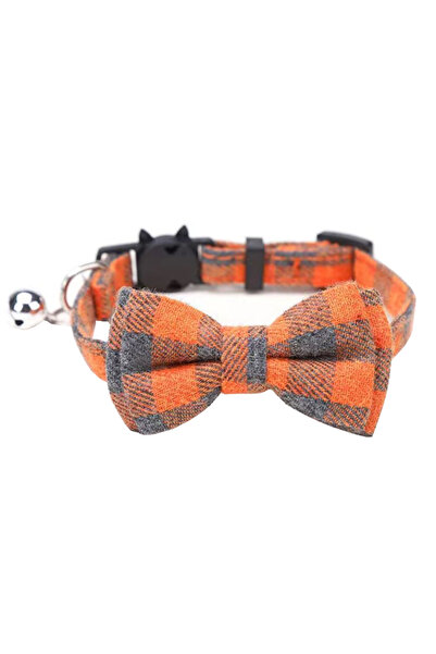 REDz Accessories Zgardă cu papion și clopoțel, pentru animale mici, mărimea S...