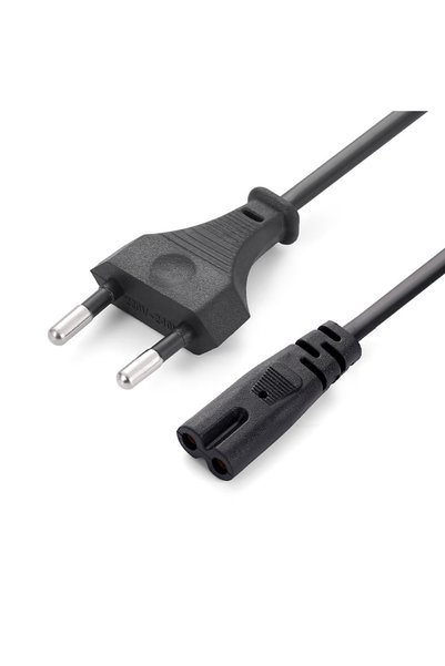 Choice كابل طاقة أسود بطول 1.5 متر من الاتحاد الأوروبي، مزود بوصلتين IEC320 C...