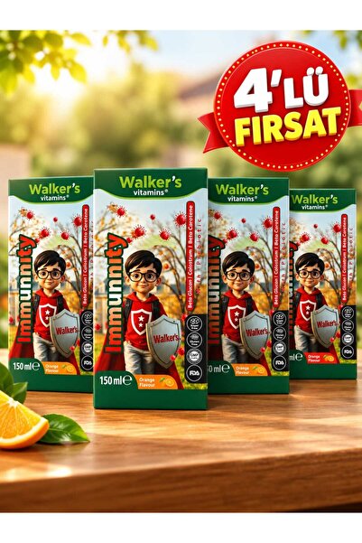 Walkers Focus Eye Kids Şurup ( Sitikolin, Lutein , Beta Glukan) - ( 4'lü )