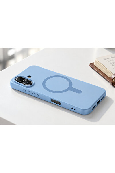halkhouse İphone 17 Kılıf Kamera Korumalı M-Safe Şarj Özellikli Kadifemsi Mat...