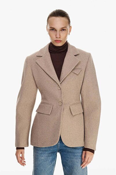 VATKALI Düğme kapamalı fitted blazer ceket