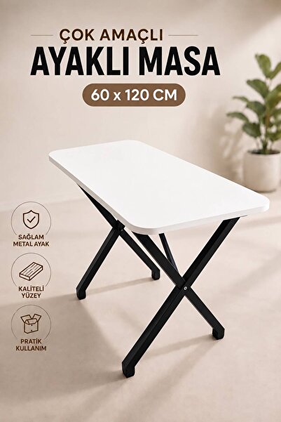 BAMBEDS MOBİLYA BANBEDS MOBİLYA 60x120 X AYAK (TEKMASA) MASA