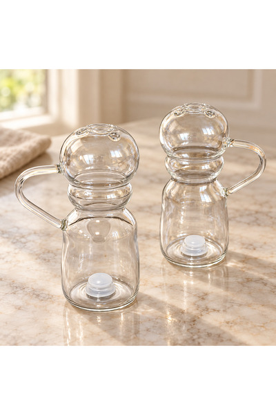 Queen’s Kitchen Cam Kulplu 2'li Tuzluk (10 Cm)