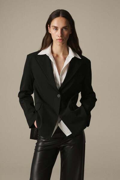 VATKALI Kuşaklı oversize blazer ceket