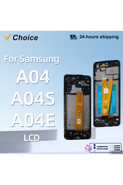 Choice A04 No Frame 6.5" For Samsung Galaxy A04 LCD SM-A045F Display Touch Sc...