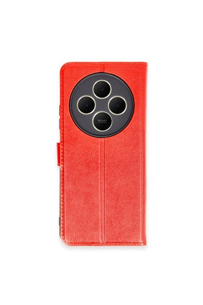 Generic Brand Xiaomi Redmi 14C Case Trend S Plus Flip Cover - Red