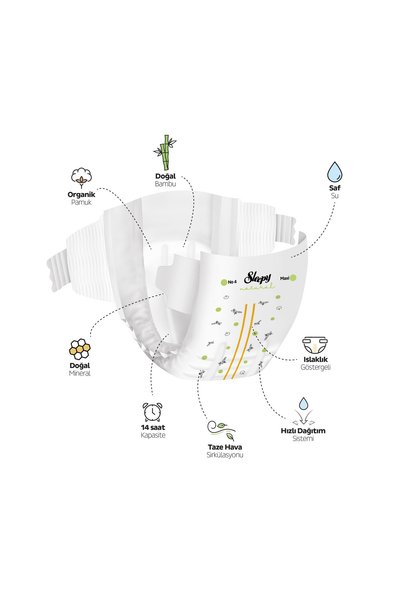Sleepy Natural Double Soft Advantageous Mega Pack Baby Diapers Size 4 Maxi 120 Pieces