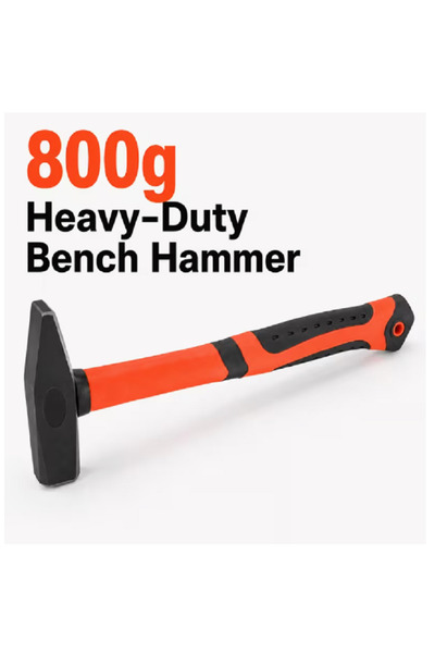 mtx Bench Hammer with Fiberglass Rubber-Coated Handle (800g)