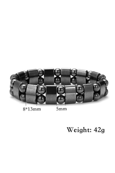 Choice 18-19CM B 1 PCS Hematite Bracelets Men Weight Loss Bracelets for Women...